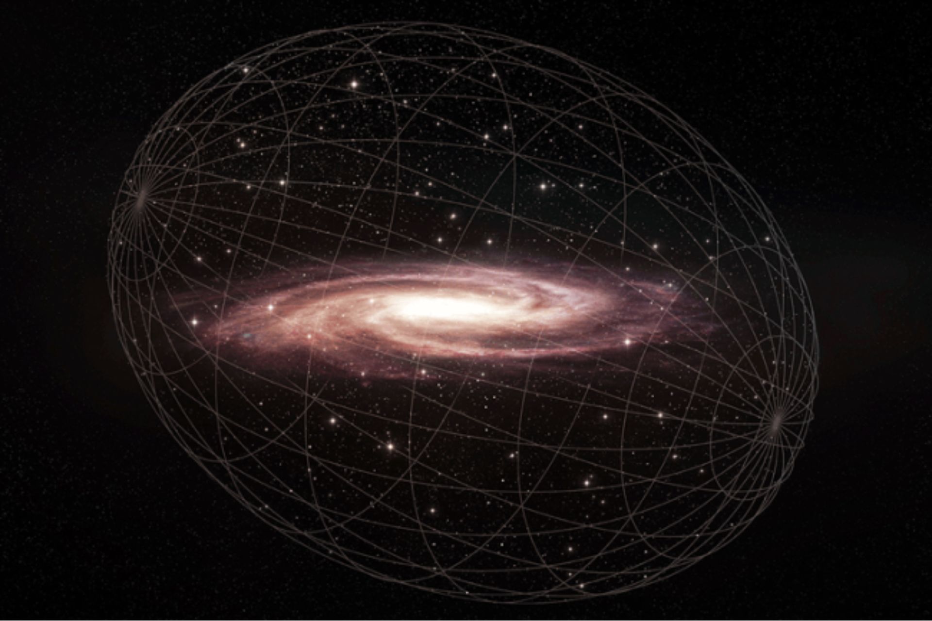 تصویر هنری هاله کهکشانی راه شیری